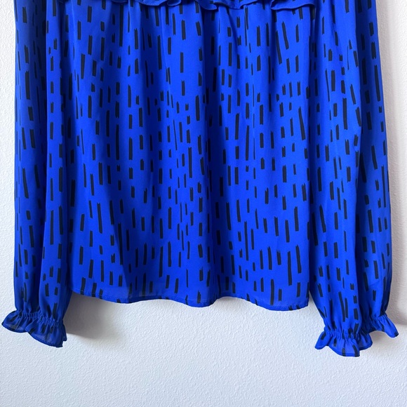 Rebecca Minkoff Blue Ruffled Top - Picture 14 of 14